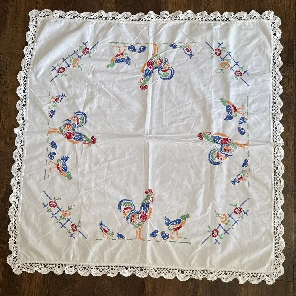 Embroidered Chicken Rooster 36